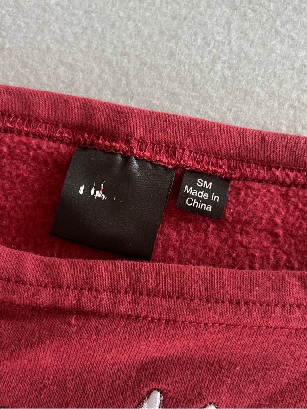 Marvel Spider-Man Red Off-the-Shoulder Graphic Sweater - Picture 3 of 4